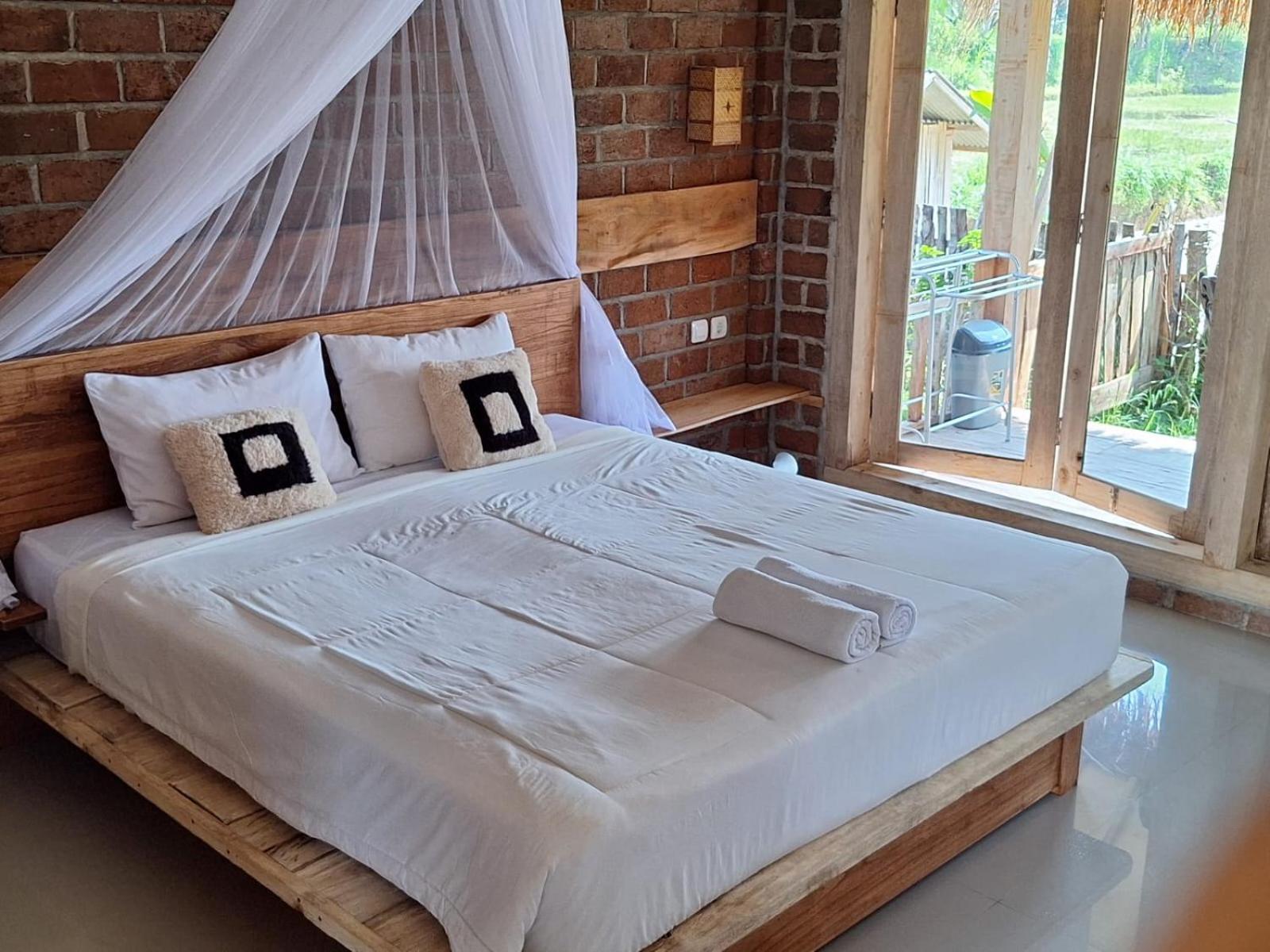Bunga Maliq Bungalow Lombok Tetebatu Phòng bức ảnh